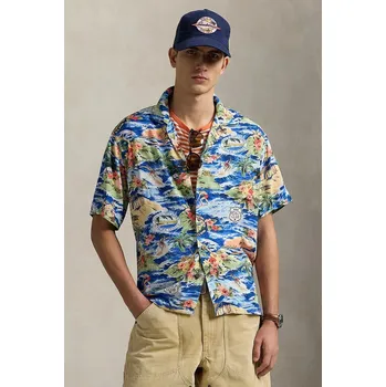 Pánská košile Košile Polo Ralph Lauren Sport Shirt 710964795 vícebarevná MLC, vel. L