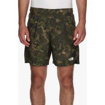 Pánské kraťasy The North Face M 24/7 7IN SHORT PRINT FOREST OLIVE MOSS REGXL