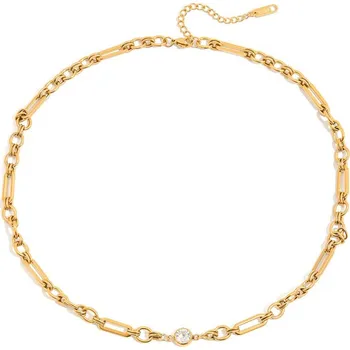 Náhrdelník ELENYS Unity Chain – pozlacený náhrdelník 18K žluté zlato Délka: 45+5 cm / max. 50 cm