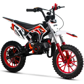 malá motorka Minicross XTR 49cc s elektrickým startem červený