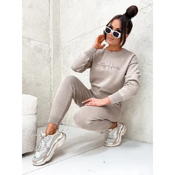 Úpletová souprava STAYHERE béžová Velikost: S-M