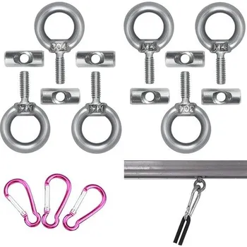 Sada nářadí LUNNTE Keder nerezové karabiny 6ks