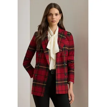 Dámské sako Sako s přídavkem vlny Lauren Ralph Lauren 200979944 červená 33A, vel. 34