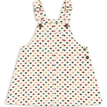 Dámské šaty Šaty Konges Sløjd FRANKIE OVERALL DRESS GOTS KS103181 béžová 08X, vel. 122-128