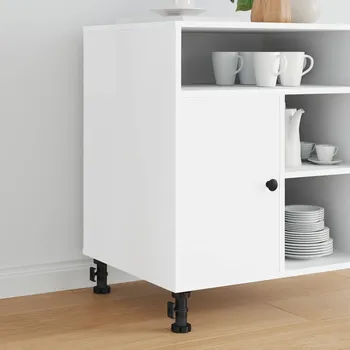 Nábytkové kování Nábytkové nohy Nastavitelná 2 pcs Černá 46 x 46 x 128 mm PP