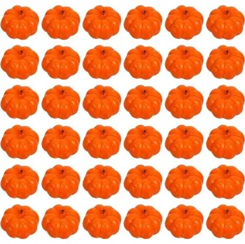 EXCEART 100 ks Halloween Umělá dýně Emulace Mini dýňová pěnová sklizeň Pasti Falešná zelenina pro