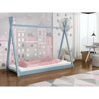 Dětská postel Dětská postel Ola - tipi Barva dřeva: Modrá, Rozměry: 80x180