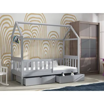 Dětská postel Dětská postel s úložným prostorem Marcela Barva dřeva: Šedá, Rozměry: 80x180