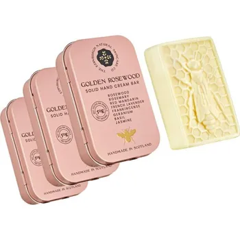 Péče o ruce THE EDINBURGH NATURAL SKINCARE COMPANY Trio tuhých krémů na ruce Palisandr, EDINBURGH SKINCARE, 3x50g