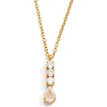 Náhrdelník ELENYS Vertical Chain – pozlacený náhrdelník 18K žluté zlato Délka: 42+5 cm / max. 47