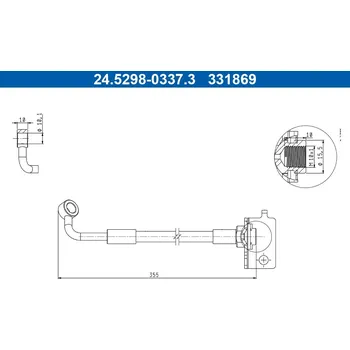 Brzdová hadice Brzdová hadice ATE 24.5298-0337.3