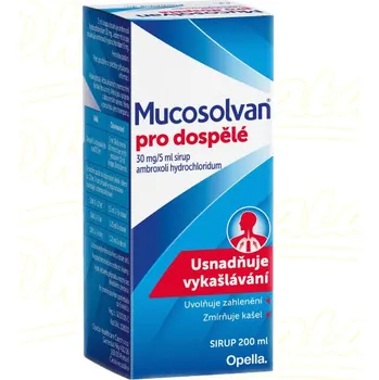 Lék na kašel, rýmu a nachlazení Mucosolvan pro dospělé sirup 