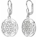 Stříbrné náušnice Mandala