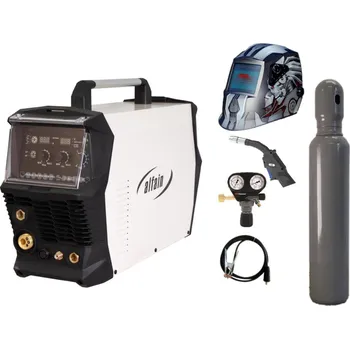 Svářečka ALFA IN PERUN 200 MIG MAN PFC + zem + hořák M1 + kukla + ventil + lahev SET TOP