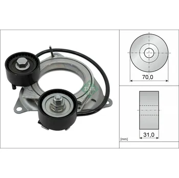 Rozvod motoru Napínák žebrovaného klínového řemenu INA 534 1011 10