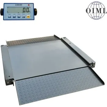 Obchodní váha Nájezdová podlahová váha LESAK 4TU1212L-SP-DFWL, 600kg/200g, 1200x1200mm, lak