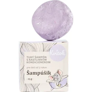 Vlasová kosmetika Tuhý šampon pro děti Šampoušek 25g Kvitok