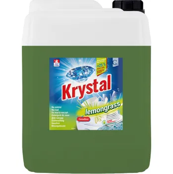 Mycí prostředek KRYSTAL Na nádobí lemongrass 10 l (Tekutý neutrální mycí prostředek na nádobí. Vyznačuje se vynikající odmašťovací schopností a svěží vůní citronové trávy.)