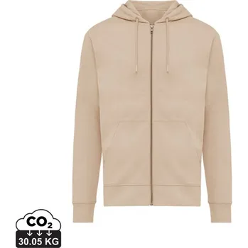 Pánská mikina Mikina na zip s kapucí IQONIQ Abisko z recykl. bavlny - Desert / L