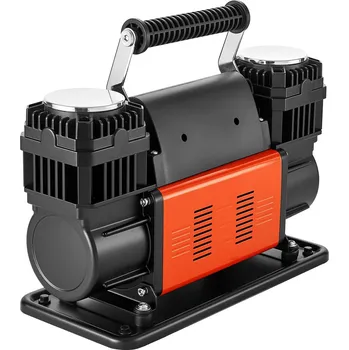 Kompresor Vevor Duální kompresor přenosný 300 l/min 12v 150 psi digitální tlakoměr