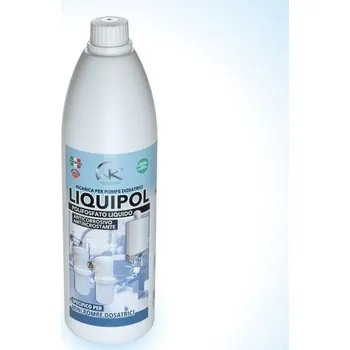 Instalatérský materiál WK Liquipol | Polyfosfátová univerzální kapalina proti vodnímu kameni | 1 litr | Kompatibilní se