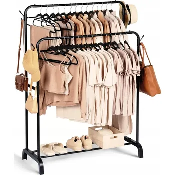 Věšák Stojanový věšák kovový Artemis černý