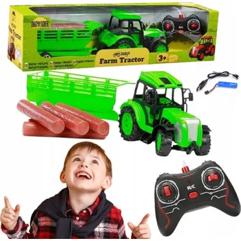 RC model auta Červený traktor na dálkové ovládání Dromader 02940