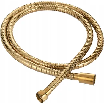 Sprchová hadice Hadice sprchová Glamour zlatá Invena, 150 cm