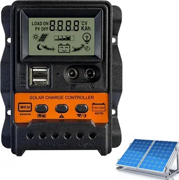 IP kamera SOLÁRNÍ REGULÁTOR NABÍJENÍ 12V/24V 30A S LCD DISPLEJEM A DVOJITÝM USB