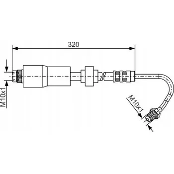 Brzdová hadice Bosch 1 987 476 065 Flexibilní brzdová hadice