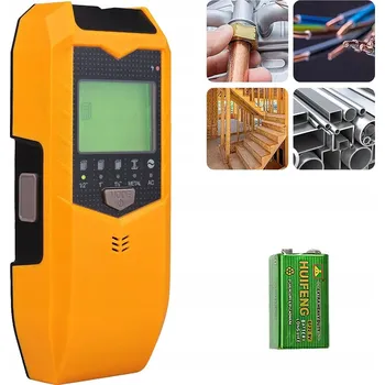 Bezpečnostní detektor DETEKTOR KOVŮ 5v1 PŘESNÝ DETEKTOR VODIČŮ KABELŮ DŘEVA NAPĚTÍ