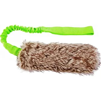 Hračka pro psa Přetahovadlo pro psa Dingo hračka kožešina s bungee rukojetí