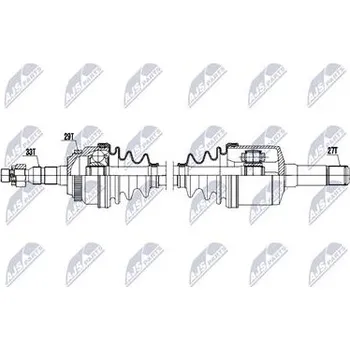 Hnací hřídel - poloosa NTY NPW-PL-188