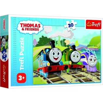 Puzzle Puzzle Mašinka Tomáš: Veselý Tomáš 30 dílků