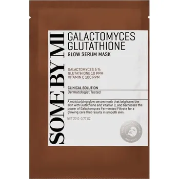Pleťová maska SOME BY MI - GALACTOMYCES GLUTATHIONE GLOW SERUM SHEETMASK - Rozjasňující pleťová maska s fermenty a glutathionem 1 ks