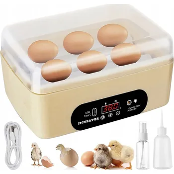 Umělá líheň AUTOMATICKÁ LÍHEŇ NA VEJCE (6 VAJEC) KLUJNIK SADA