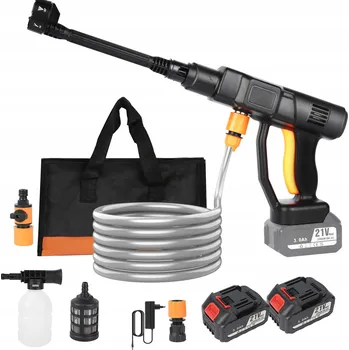 Vysokotlaký čistič Akumulátorová elektrická vysokotlaká myčka, 6v1 mycí pistole na auto i zahradu