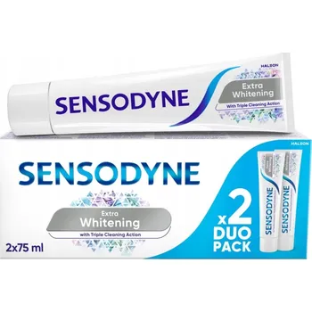 zubní pasta ZUBNÍ PASTA SENSODYNE EXTRA WHITENING DUO PACK 2 X 75 ML