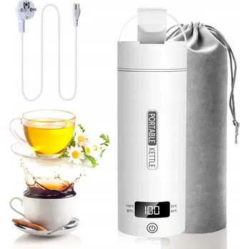 Rychlovarná konvice PŘENOSNÁ ELEKTRICKÁ KONVICE TURISTICKÁ 500 ML RYCHLÉ PŘEDEHŘÍVÁNÍ ODOLNÁ