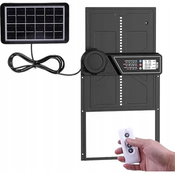 Automatické dveře do kurníku solární, -15°C až 60°C, pro slepice a králíky