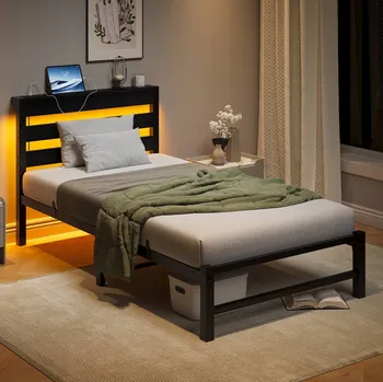 Postel Jednolůžková dřevěná postel Arhatreya 90x200 černá