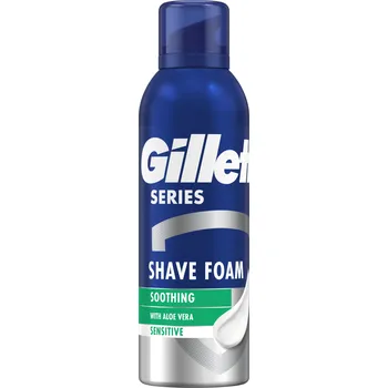 Gillette Series Zklidňující pěna na holení s aloe vera 200 ml