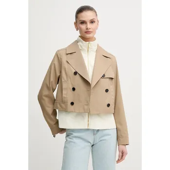 Dámský kabát Krátký trenčkot MACKAGE ALINE.CO béžová 80X, vel. L