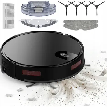 Robotický vysavač AUTOMATICKÝ INTELIGENTNÍ UKLÍZECÍ ROBOT S VÝKONNÝM SÁNÍM 2300 PA, ČERNÝ