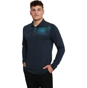 Pánská košile Polokošile dlouhý rukáv DOREL modrošedá XXXL