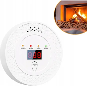 Detektor CO Detektor Oxidu Uhelnatého Kouře, Oxidu Uhelnatého (CO) a Plynu s LCD Displejem