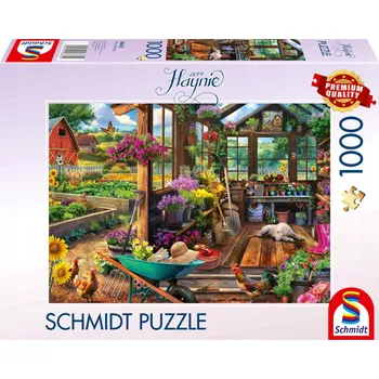 Puzzle Schmidt Spiele 1000dílné Puzzle Schmidt Spiele - PQ Puzzle 1000dílné Puzzle JEFF HAYNIE Zahradní kůlna