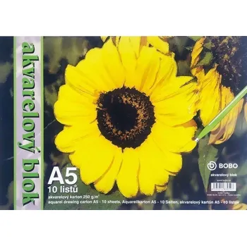 Blok Akvarelový blok A5, čistý, 10 listů