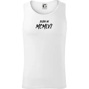 Pánské termoprádlo Born in - Římské číslo 1956 - Tílko pánské Core - 2XL ( Bílá )