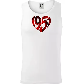 Pánské termoprádlo 1951 v srdci - Tílko pánské Core - XL ( Bílá )